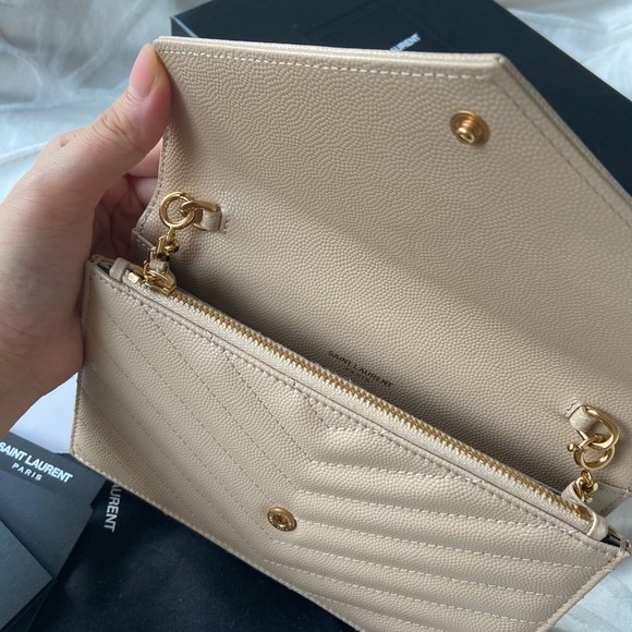 YSL Wallet on Chain - Beige - Picture 5 of 5